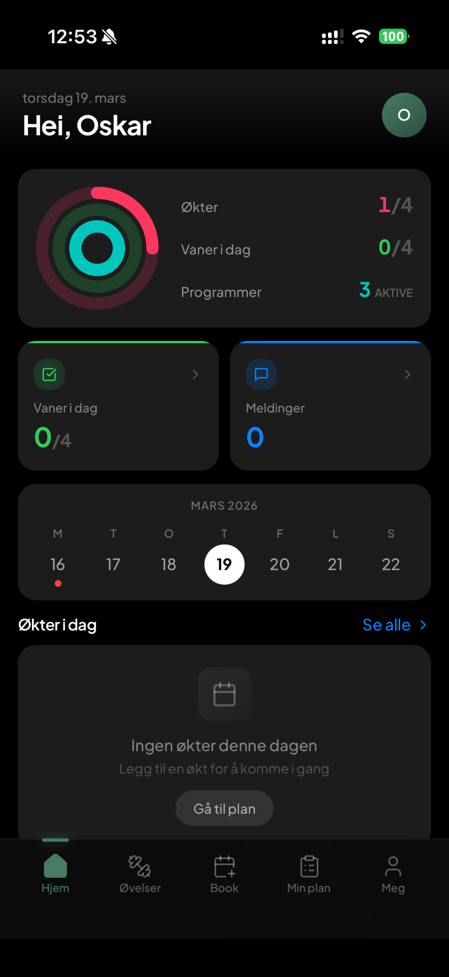CorOptima app dashboard