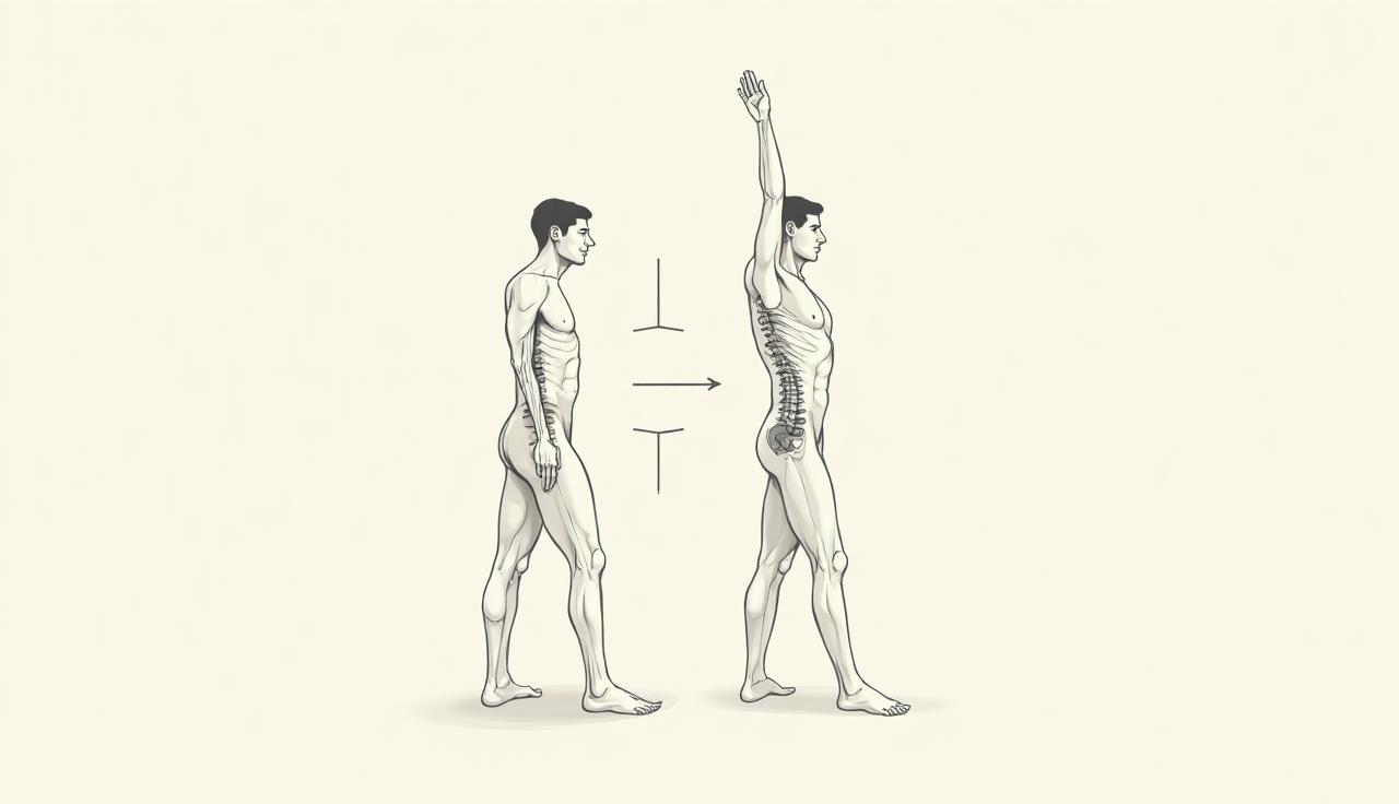 Illustrasjon av ryggbevegelse og belastningsmønster