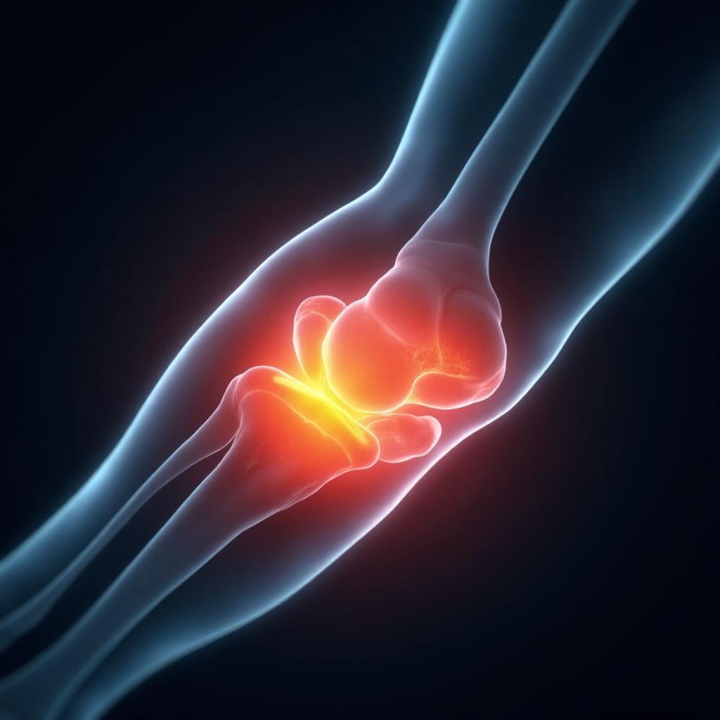 Smertekart som viser typiske smerteområder ved tennisalbue – Cor Optima