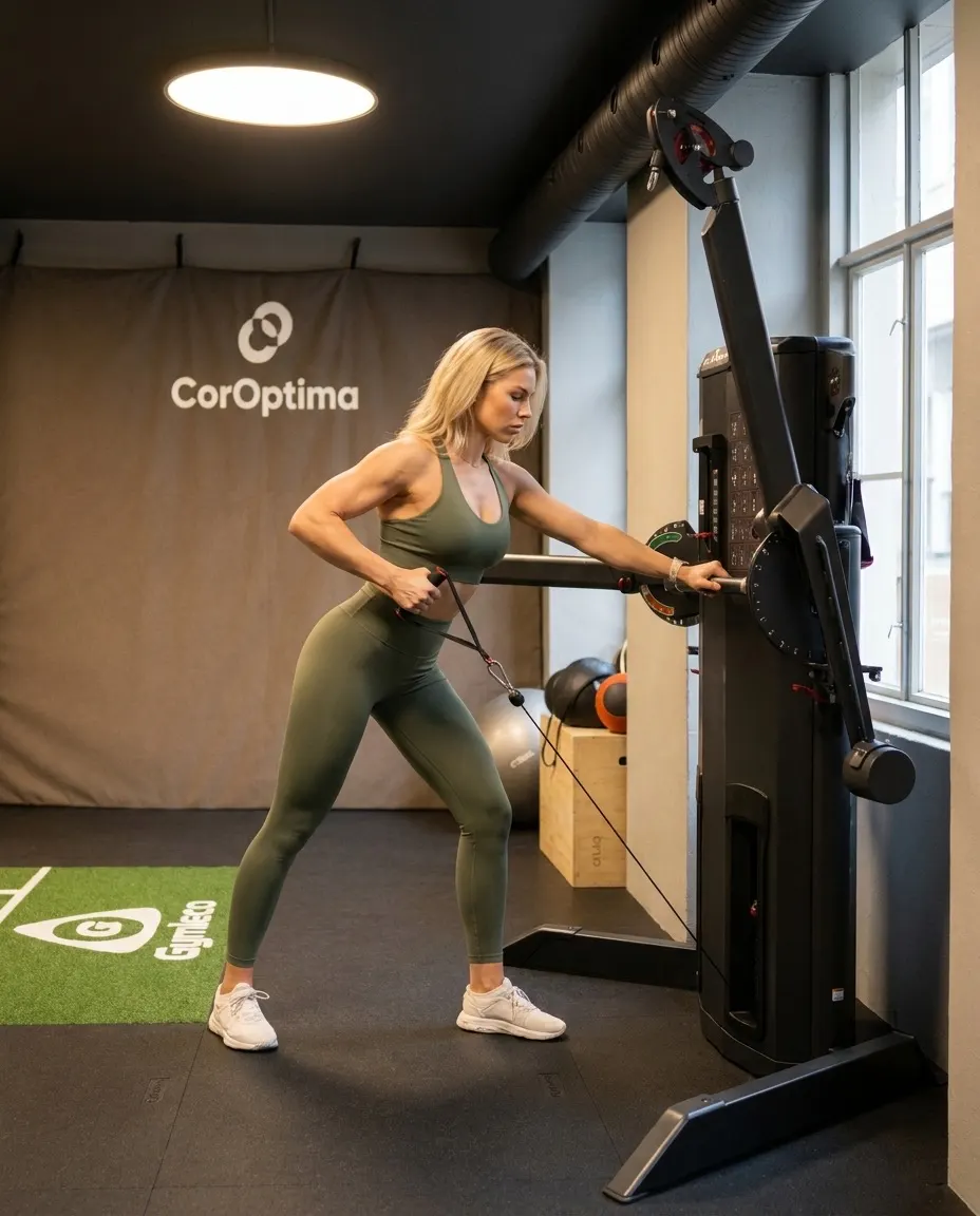 Kabeltrening i CorOptimas performance-rom