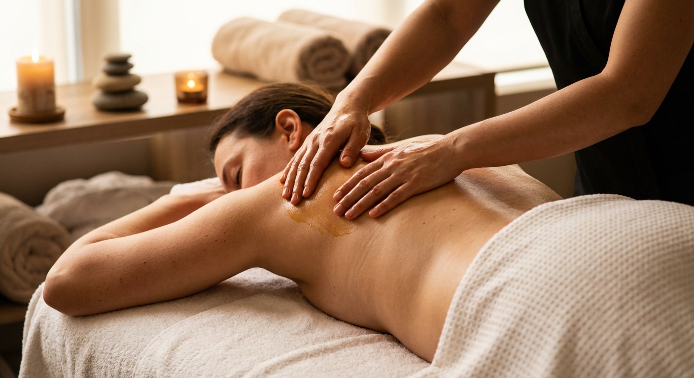 Behandlingsmassasje av rygg ved CorOptima klinikk i Trondheim